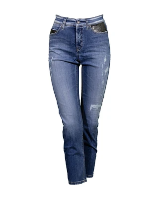 Paris Cropped Distressed Jeans