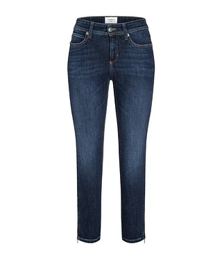 Cambio Parla Zip Hem With Glitter Insert Jeans
