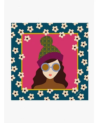 Silk Small Square Face Scarf