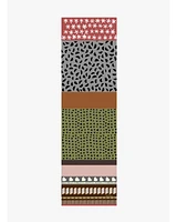 Wool Oblong Multi Shape Print Scarf