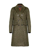 Leja Camo Leopard Wool Coat