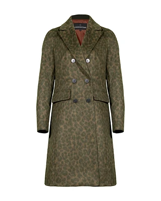 Leja Camo Leopard Wool Coat