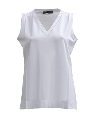 Classic V Neck Sleeveless Shell