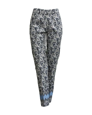 Floral Print Pull-on Pants
