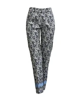 Floral Print Pull-on Pants