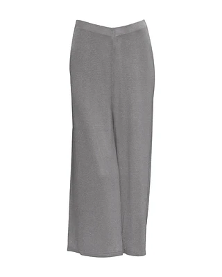 Knit Wide Leg Pants Graphite