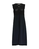 Long Jewel Neck Vest