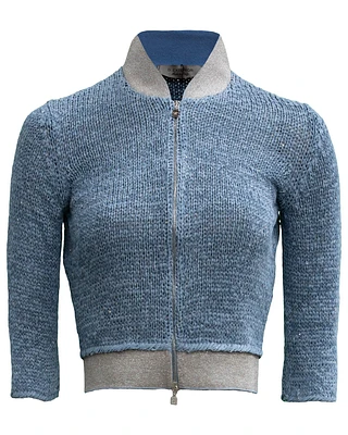 Lurex Cropped Cardi