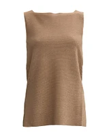 Lurex Tank with Side Slit