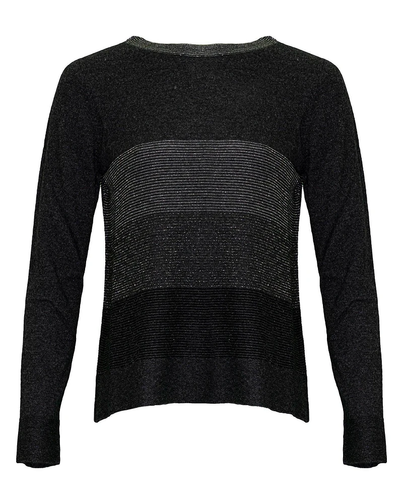 Pullover with Lurex Antracite