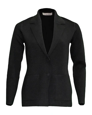 Reversible Doubleface Wool Blazer Black