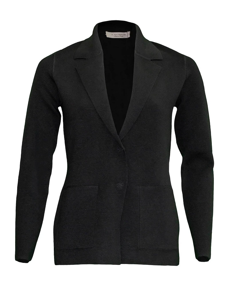 Reversible Doubleface Wool Blazer Black