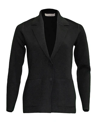 Reversible Doubleface Wool Blazer Black