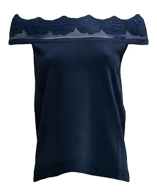 Scalloped Off-shoulder Top