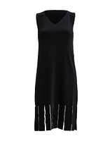 Slit Hem Dress