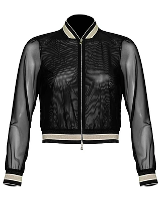 Tulle Bomber Jacket