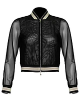 Tulle Bomber Jacket