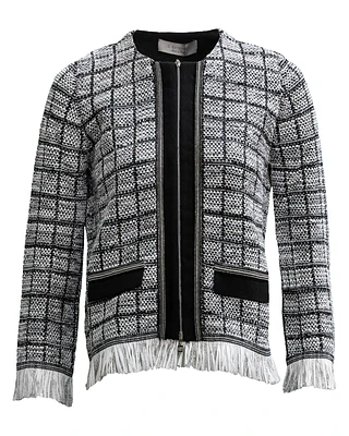 Tweed Fringe Jacket