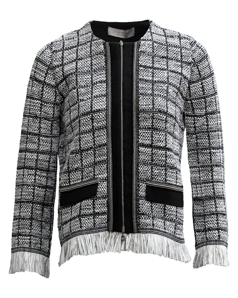 Tweed Fringe Jacket