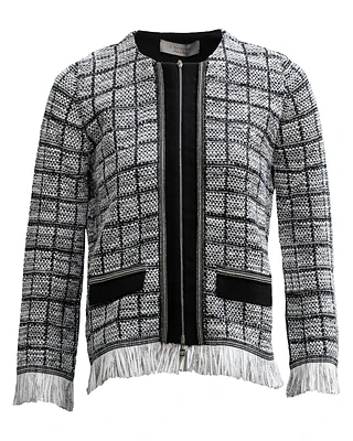 Tweed Fringe Jacket
