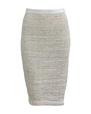 Tweed Pencil Skirt-Blusher