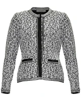 Tweed Snap Front Jacket