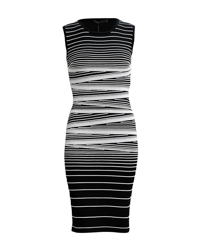 Varigated Column Knit Dress