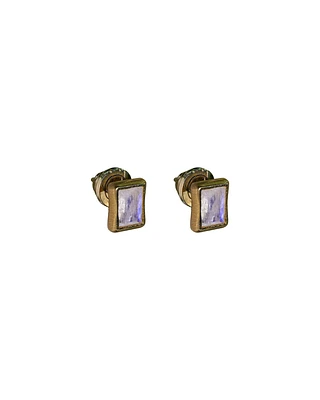 Baguette Moonstone Earrings