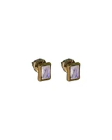 Baguette Moonstone Earrings