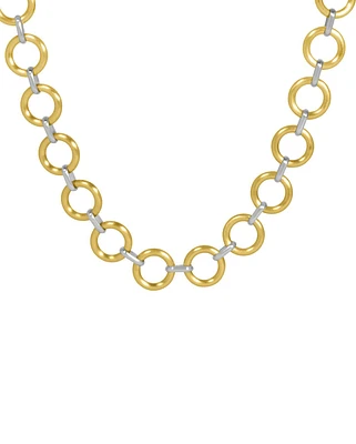 Linear Two Tone Collar Necklace