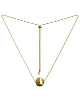 Manhattan Large Pendant Necklace Gold