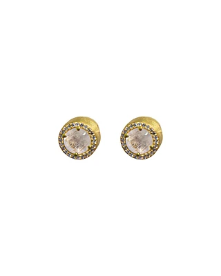 Signature Pave Midi Stud Earrings