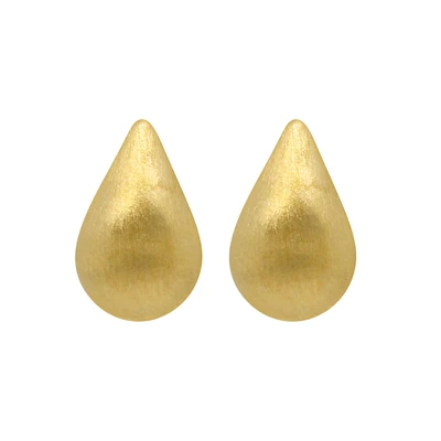 Signature Teardrop Studs Gold