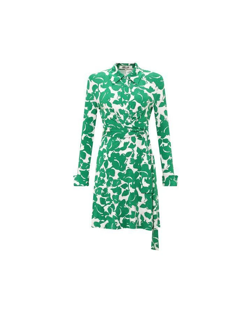 DVF Didi Green Floral Dress