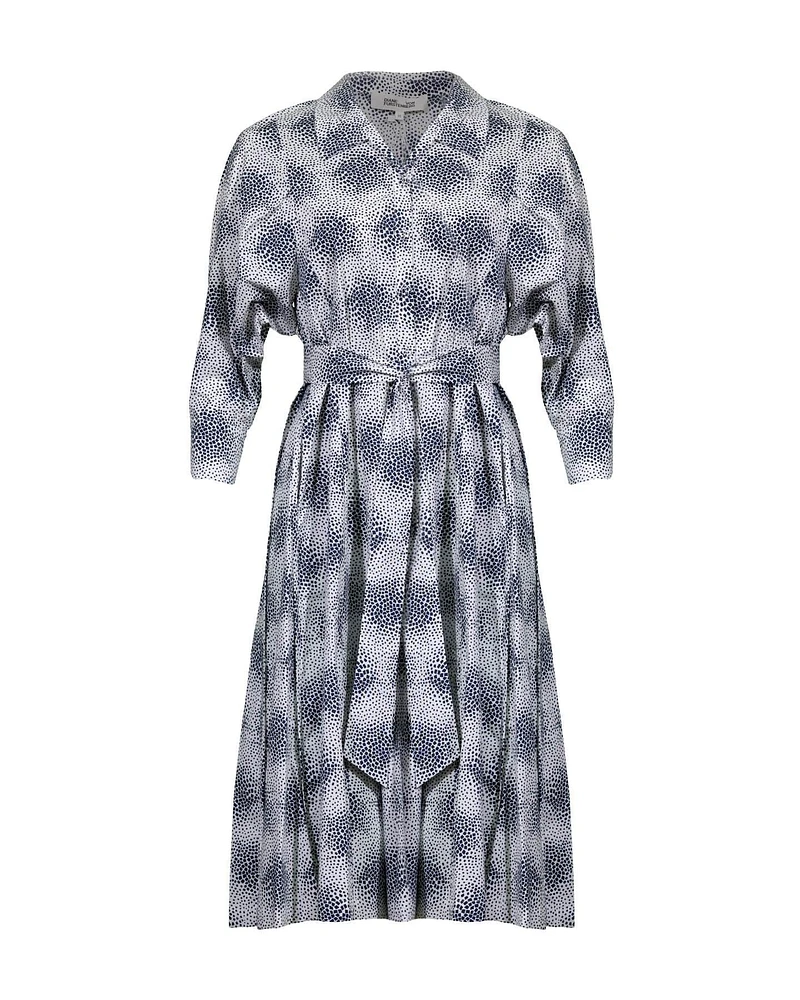 DVF Gabby Mosaic Print Dress