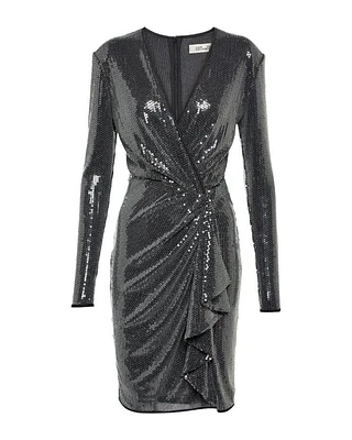 Lexa Sequin Mesh Dress