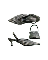 Check It Out Kitten Heel Pump