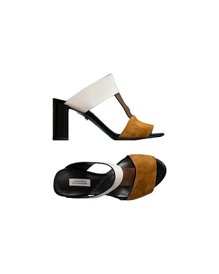 Color Block Wide Strap Mule Sandal