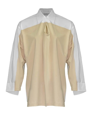 Dorothee Schumacher Cool Contrasts Poplin Shirt Blouse