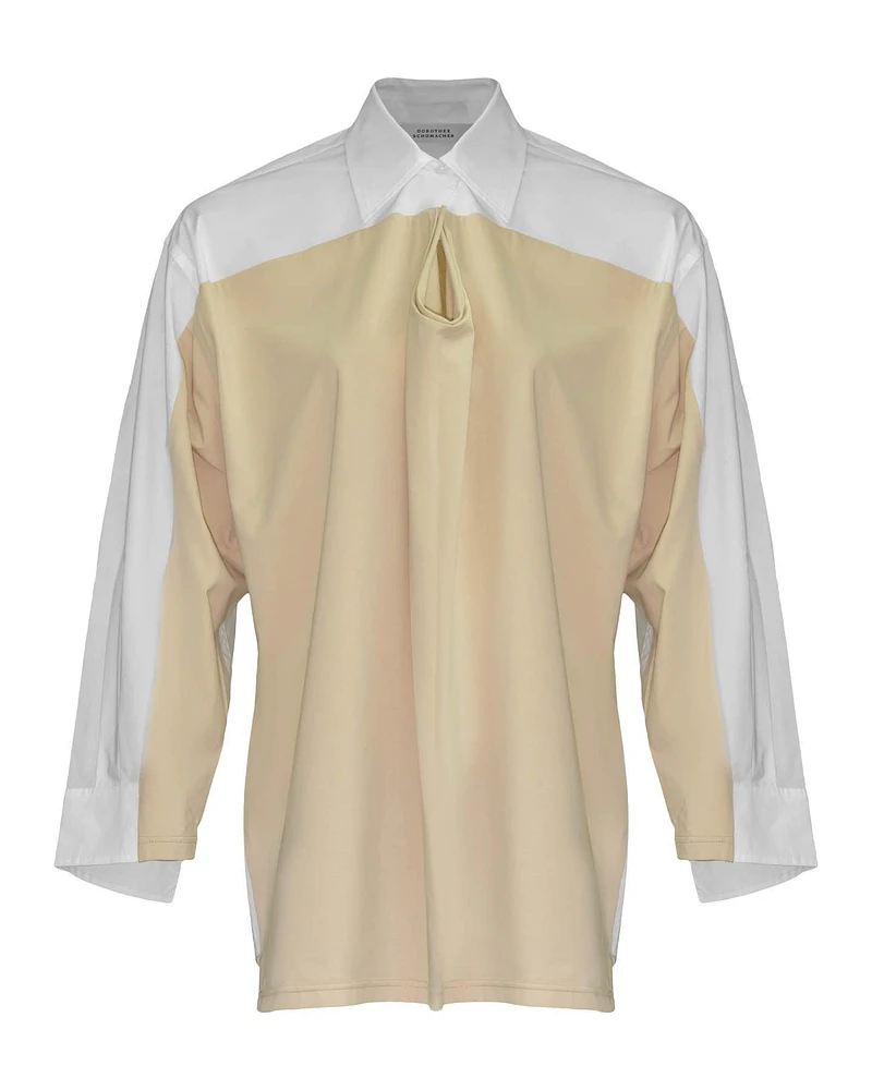 Dorothee Schumacher Cool Contrasts Poplin Shirt Blouse