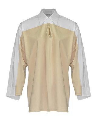 Dorothee Schumacher Cool Contrasts Poplin Shirt Blouse