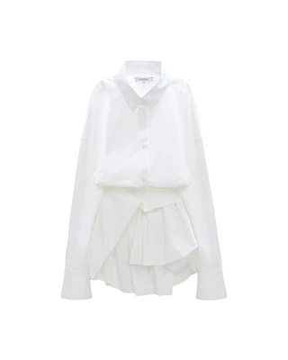Dorothee Schumacher Poplin Power Wrap Detail Blouse