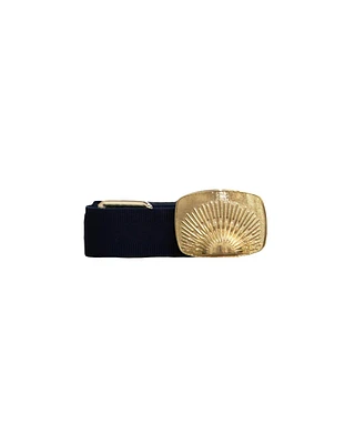 Rising Sun Clip Buckle Belt Ink Blue