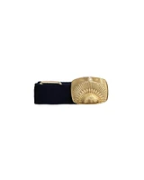 Rising Sun Clip Buckle Belt Ink Blue