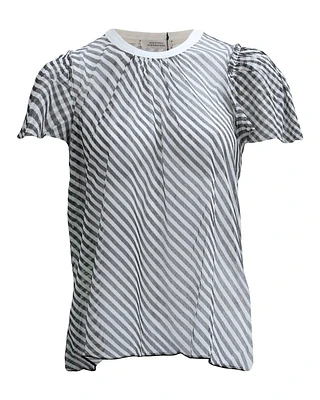 Transparent Coolness Short Sleeve Blouse