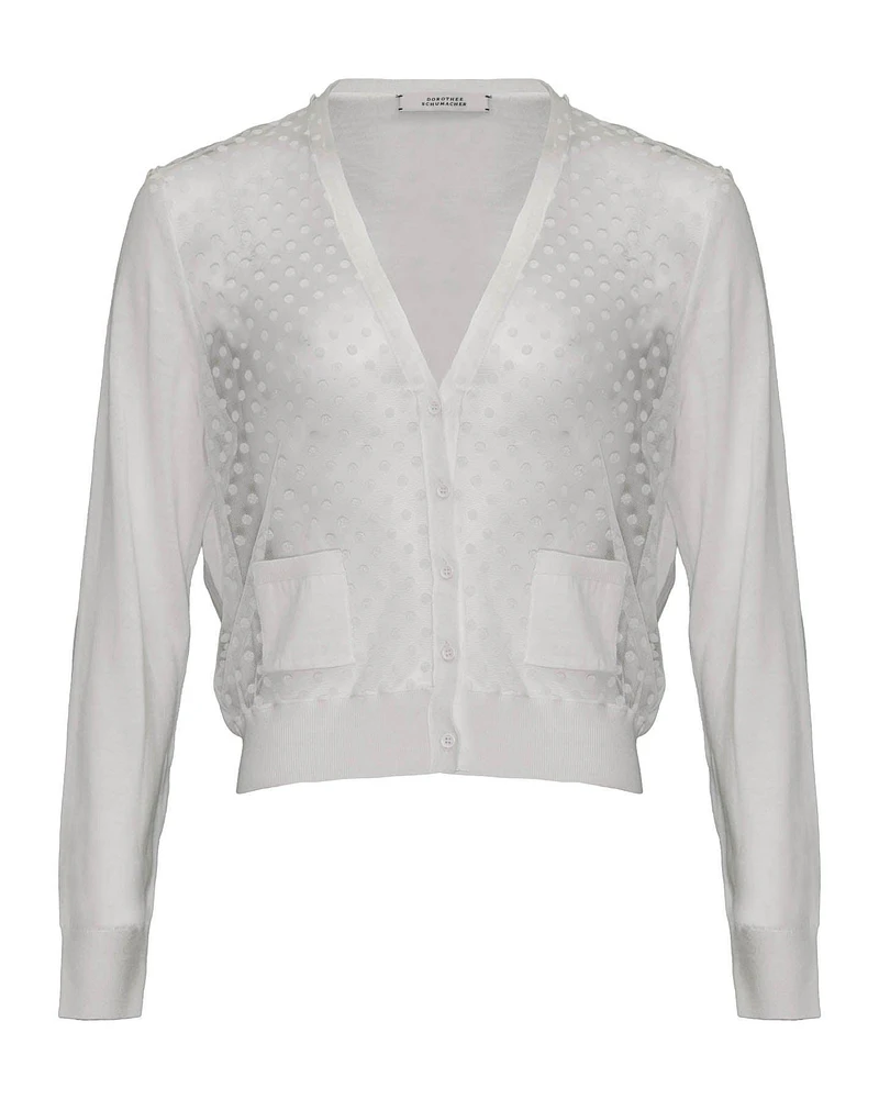 Dorothee Schumacher Transparent Mix Dot Cardigan