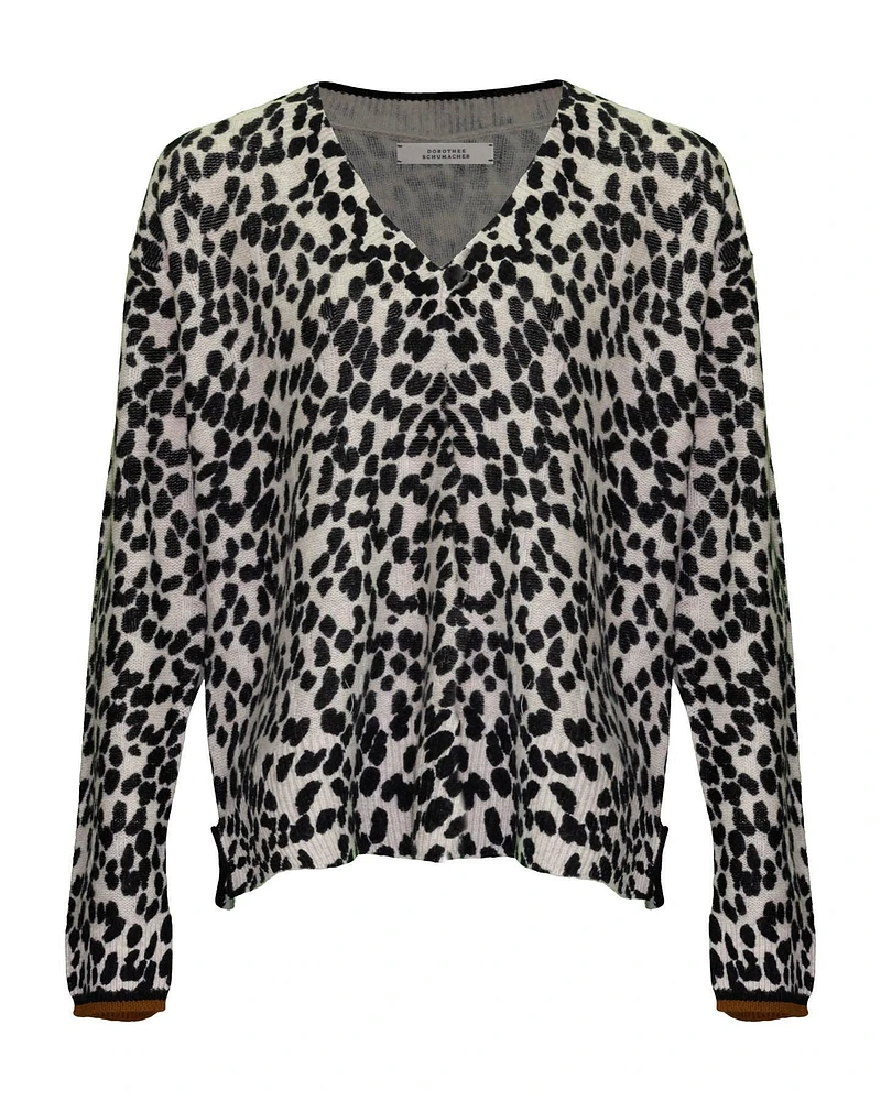 Dorothee Schumacher Wild Touch V-Neck Pullover