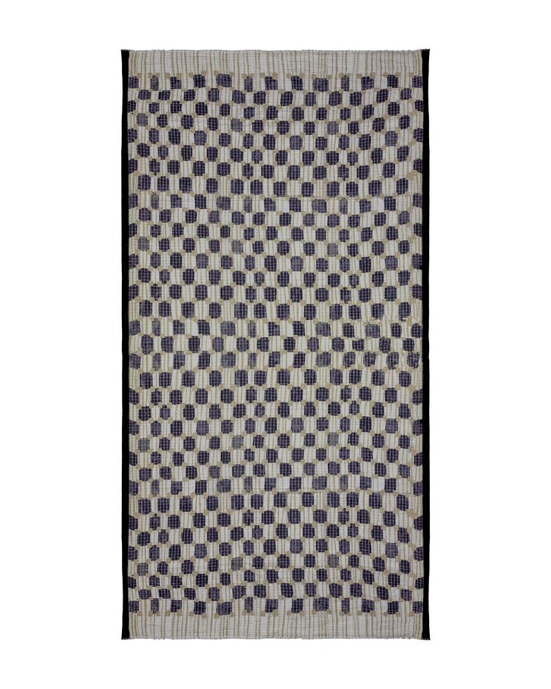 Watery Geo Wrap Scarf