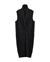 Boiled Wool Long Vest