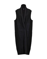 Boiled Wool Long Vest